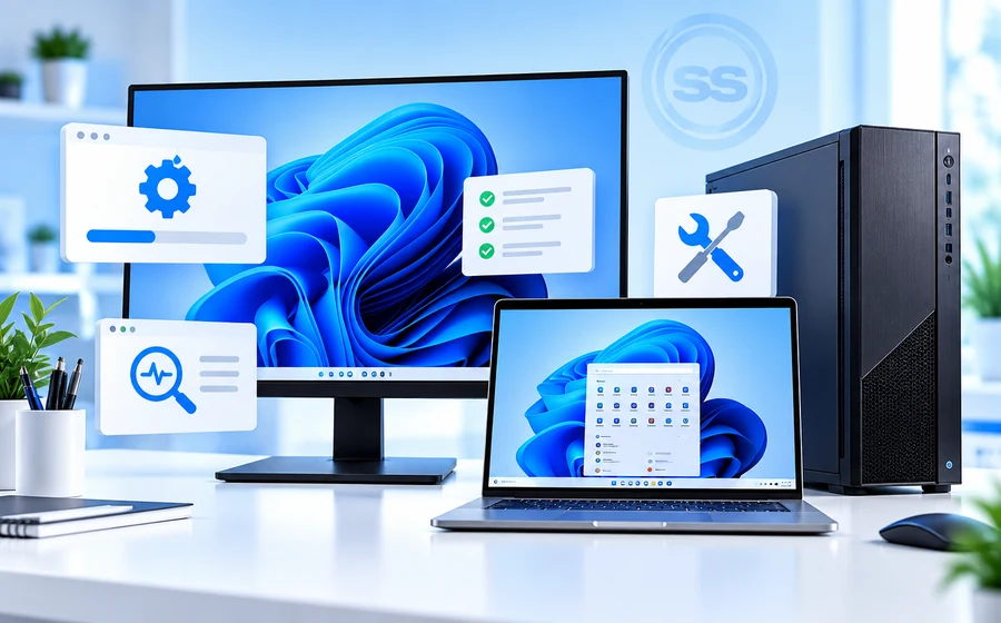 Windows desktop and laptop for software troubleshooting and operating system support in Chennai