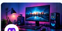 Gaming and high-performance custom desktop PC setup