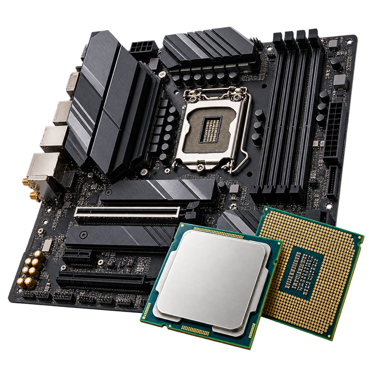 Desktop processor CPU and motherboard components available at SS Computers Chennai