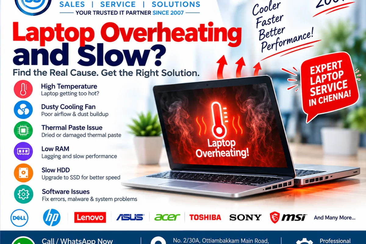 Laptop Overheating and Slow? Common Causes & Solutions in Chennai (2026)