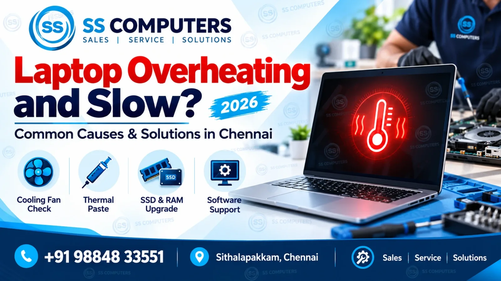 Laptop Overheating and Slow? Common Causes & Solutions in Chennai (2026)