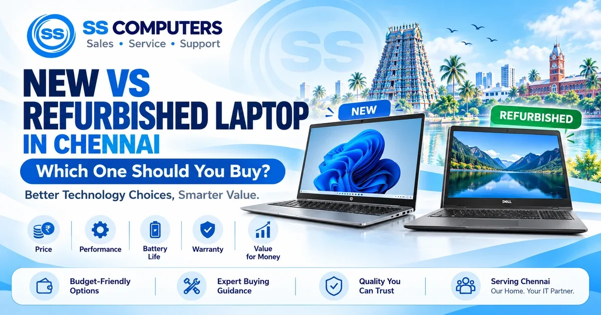 New vs Refurbished Laptop in Chennai – Which One Should You Buy?