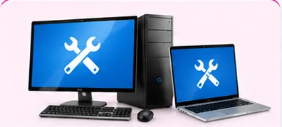 Desktop computer and laptop representing business IT maintenance services in Sithalapakkam