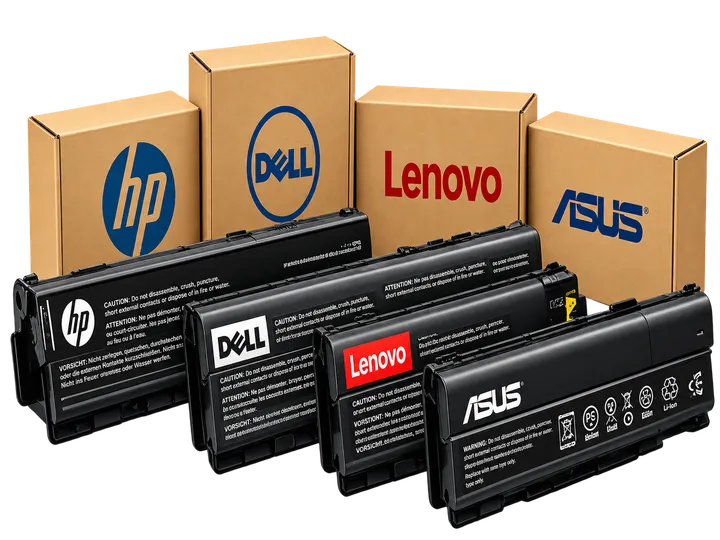 Replacement laptop batteries for major brands